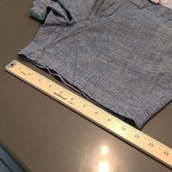 Merona Blue Cotton Shorts with Pockets - Picture 4 of 9